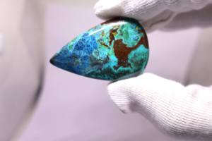 AAA 100% naturel Shattukite Cabochon pierre ovale coupe Shattuckite cristal pour la fabrication de bijoux et de guérison pierre précieuse en vrac - Product Image 6