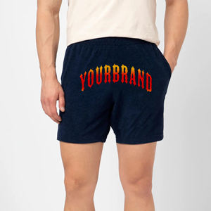 Pantalones cortos personalizados de 100% algodón para hombre, pantalones cortos personalizados con logotipo impreso en 3D con bolsillo lateral y trasero, pantalones cortos transpirables y cómodos para hombres - Product Image 4