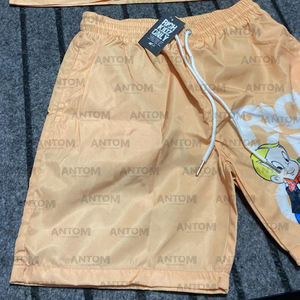 Printemps automne nouveau logo personnalisé unisexe léger décontracté solide coton chemises Shorts deux pièces ensemble coupe-vent survêtement - Product Image 3