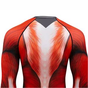 Logo personnalisé imprimé Compression Shirt vierge MMA Rash Guard sublimé Bjj Rash Guards pour hommes - Product Image 4
