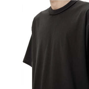 Camiseta lisa de peso pesado clásica personalizada, camisetas transpirables cómodas de talla grande para hombre, camiseta Vintage con cuello redondo - Product Image 3