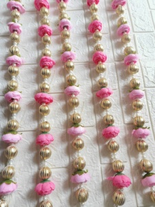 Peony Beads String Holi Diwali Festival Home Decor Nikah Muslim Wedding Decoration Flower Garland Bridal <b>Shower</b> Stage Backdrop - Product Image 3