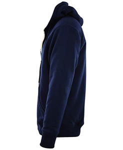 Sweat à capuche thermique zippé pour homme, style Hip Hop Street, 100% coton molletonné, coupe classique, imprimé, hiver, offre ODM - Product Image 3