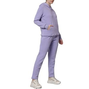 Survêtements pour femmes Ensemble deux pièces Vêtements de sport décontractés Jogging Ensemble sweat-shirt et pantalon assorti Ensemble Gym 2026 avec logo personnalisé - Product Image 3
