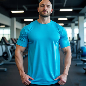 Men's <b>Jogging</b> Fitness Wear T Shirts Sportswear Short Sleeve Crew Neck Bodybuilding Yoga Tee Shirts Mens - Product Image 2