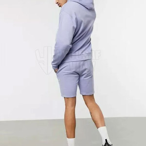 Ensemble de shorts à capuche pour hommes de qualité supérieure imprimé décontracté été vêtements de course en plein air grande taille teint uni - Product Image 6