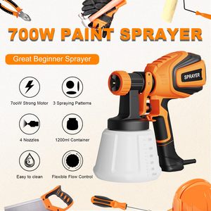 2mm 3mm Professionnel 700W Airless Auto Electric Power <span class=keywords><strong>Pistolet</strong></span> à Peinture <span class=keywords><strong>Pistolet</strong></span> Hvlp pour Voitures Portable Outils de Peinture Pulvérisateur 1200ml - Product Image 2