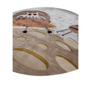 พรมทอมือลายคลาสสิคสีน้ำเงิน ผสมขนสัตว์และใยวิสโคส รุ่น Tra-14795 ขนาด 9x12 ฟุต ทอแบบเรียบ สำหรับบ้าน ห้องโถง และห้องนั่งเล่น - Product Image 2