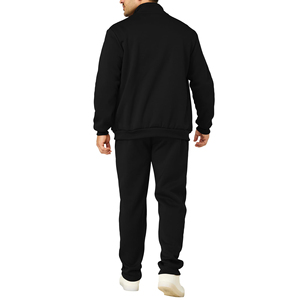 Ensemble de survêtement de course pour homme de haute qualité, logo personnalisé, jogging léger, sweat à col montant et pantalon de survêtement - Product Image 2