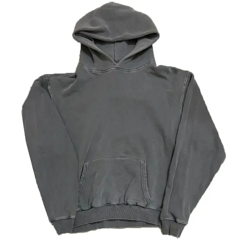 Premium Kwaliteit Custom Design Mannen Acid Wash Hoodies Vrijetijdskleding Op Maat Voor Lange Mouwen Heren Hoodie