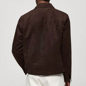 Chaqueta de Gamuza para Hombre, Estilo Moderno, Logotipo Frontal, Acabado Liso, Secado Rápido y Transpirable, Ligera y Cómoda para Uso Diario y Estilo Urbano - Product Image 3