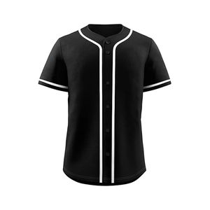 OEM ODM ชุดกีฬาเบสบอลแขนสั้นมีกระดุมเสื้อสไตล์ฮิปฮอปออกแบบได้ตามต้องการ - Product Image 4