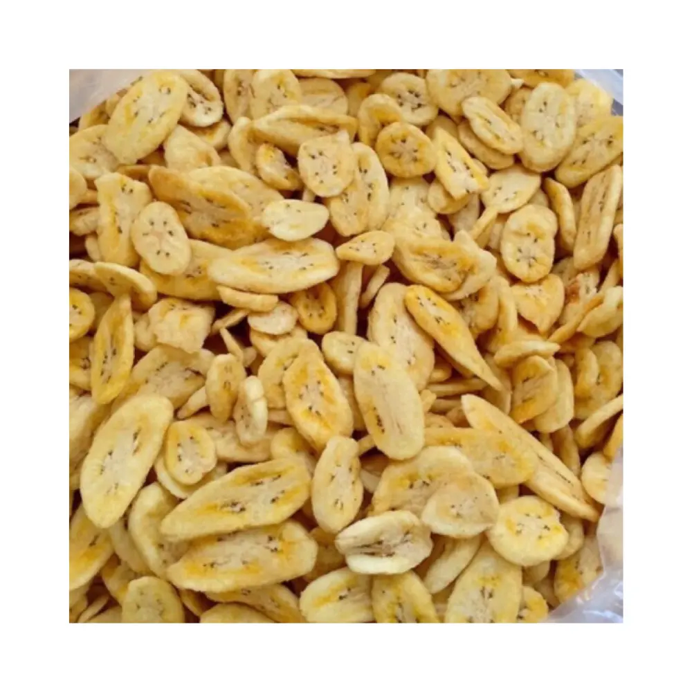 Banana seca chips 500g enlatados frutas secas crocantes lanches de escritório batata frita de banana Saudável lanche