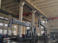 Grue télescopique hydraulique marine Watsond |   Approuvé par DNV GL |   Grue de pont pour bateau de travail et remorqueur