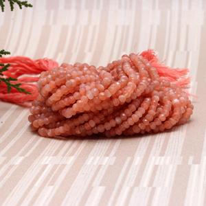 Cuentas de piedra solar Natural más vendidas, cuentas de piedra solar naranja de alta calidad, cuentas sueltas de piedras preciosas para collar y fabricación de joyas artesanales - Product Image 2