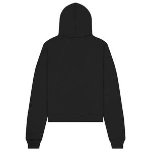 Sudadera Corta con Capucha Bella Canvas Personalizada para Mujer, Color Negro Sólido - Product Image 6