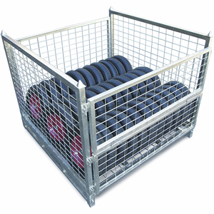 Nhiệm vụ nặng nề lồng dây thép giỏ lưới Pallet giá <span class=keywords><strong>Stackable</strong></span> OEM lồng thiết kế - Product Image 5