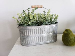 wholesale galvanized metal hanging <b>planter</b> for indoor outdoor balcony succulent <b>planter</b> <b>large</b> flower hanger <b>planter</b> - Product Image 6