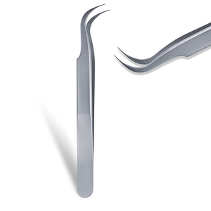 Pinzas para pestañas de cejas de acero inoxidable personalizadas de alta calidad para maquillaje pinzas para cejas con embalaje - Product Image 1