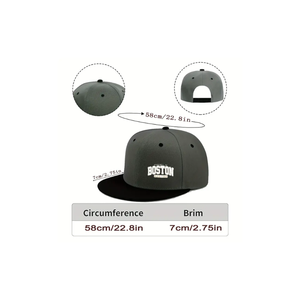 Gorra de béisbol de poliéster ajustable unisex con protección solar, sombrero de moda callejera de hip-hop para uso diario - Product Image 1