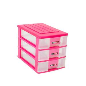 Organisateur de bureau moderne à 3 niveaux, tiroirs en plastique PP transparent de qualité supérieure, durables, pratiques et multifonctionnels - Product Image 1