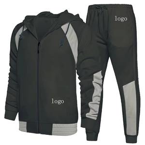 Chándal de entrenamiento Chaqueta y pantalón de poliéster Chándal de lana Premium Ropa deportiva de invierno - Product Image 5