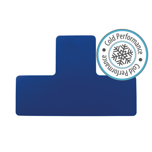 LongLife CP - Marcatura del Pavimento T-Pezzo, autoadesivo 50mm, Blu Scuro, 50 pz / confezione. - LGCP-50-T-07 - Product Image 1