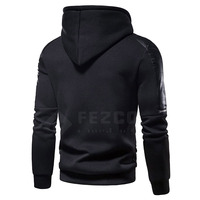 Conjunto Deportivo de Invierno para Hombre con Capucha, 100% Algodón, Transpirable, Forro Polar, Personalizable y Económico