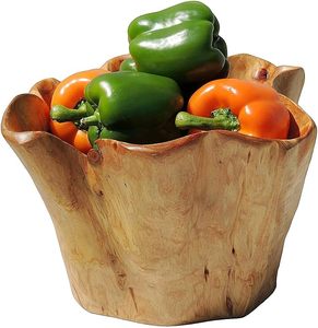 Tazón de servicio de madera sostenible de alta calidad para reuniones familiares marca y regalos y cocinas rústicas al precio más bajo - Product Image 3