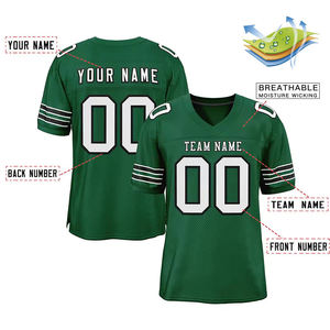 Camiseta de Fútbol Personalizada con Opciones Multicolores, Nombre y Número Personalizados, Malla Transpirable, Manga Corta, Uniforme de Equipo, Talla Grande - Product Image 3