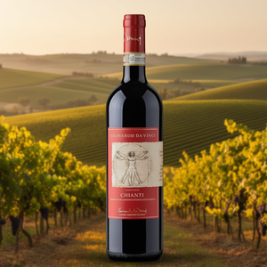 Leonardo Da Vinci Chianti DOCG Vitruviano Red <b>Wine</b> 750ml Smooth Tuscan <b>Wine</b> 6 Bottles Per Box - Product Image 3
