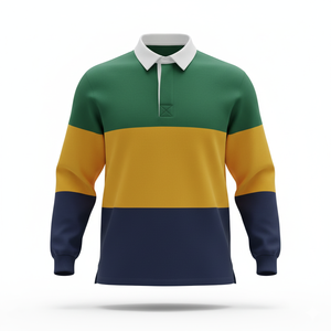 เสื้อรักบี้วินเทจทรงหนาสำหรับผู้ชาย แขนยาว ผ้าถัก 100% คอตตอน ระบายอากาศได้ดี - Product Image 5