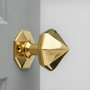 Boutons de porte ruche en laiton antique. Quincaillerie côtelée victorienne classique. Boutons authentiques du fabricant indien au prix de gros - Product Image 3