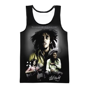 Débardeur sans manches personnalisé pour hommes Débardeur imprimé numérique 3d Tops sans manches imprimés graphiques imprimés sur toute la surface Débardeurs imprimés en 3d - Product Image 4