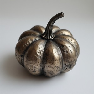 Lanterne citrouille décorative en aluminium, motif percé fabriqué à la main créant un jeu d'ombres, un accent d'Halloween saisissant pour l'élégance - Product Image 2