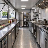 Nouvelle utilisation commerciale européenne 20ft Container Bar Design Préfabriqué Coffee Shop Modules Container Kitchen