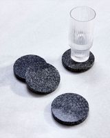 Ensemble de dessous-de-verre en marbre blanc gris hexagonal de qualité supérieure pour les boissons, protection élégante de la table, décoration moderne de la maison, finition de qualité supérieure