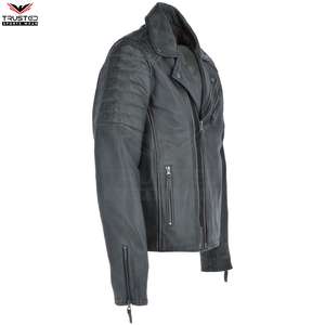 Fabricant pakistanais Veste en cuir légère pour homme OEM Service Prix bon marché Veste en cuir personnalisée pour homme - Product Image 4