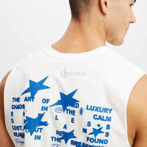เสื้อกล้ามกล้ามเนื้อผู้ชายเสื้อยืดแขนกุดแห้งเร็วเสื้อยืดออกกำลังกายวิ่งเข้ายิมฟิตเนสโลโก้ได้ตามต้องการ - Product Image 4