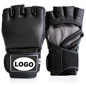 Gants de MMA en cuir OEM pour hommes et femmes, antidérapants, avec sangle de poignet réglable pour l'entraînement, le sparring, le grappling, le Muay Thai, le kickboxing, la boxe - Product Image 1