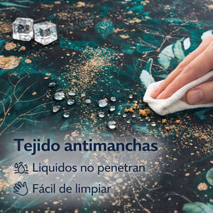 Tovaglia Rettangolare Moderna Idrorepellente Stampata 100% Poliestere Effetto Lino Lavabile Riutilizzabile per Cucina e Sala da Pranzo - Product Image 4