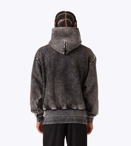 100% impression numérique coton lourd tenue décontracté hommes sweats à capuche surdimensionné impression personnalisée pull coton sweats à capuche personnalisés - Product Image 2