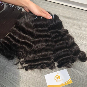 Onda Natural venta al por mayor 100% virgen crudo vietnamita Remy pelo HD encaje onda tejido Frontal paquete estilos piel trama número de modelo - Product Image 1