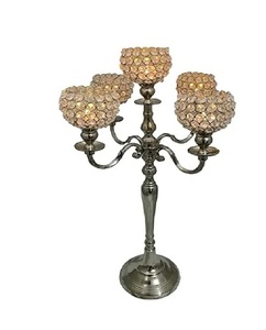 Venta al por mayor alta bola de cristal de la boda Candelabros y portavelas altos para bodas fabricante - Product Image 5