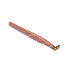 Pinzas Profesionales para Pestañas de Acero Inoxidable Negro de 45 Grados con Logotipo Personalizado, Herramientas para Extensión de Pestañas (Precisión y Durabilidad) - Product Image 2