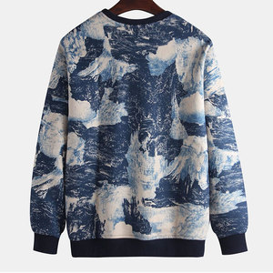 Venta al por mayor de calidad superior de los hombres 100% de algodón de manga larga sudadera logotipo personalizado patrón sólido estilo casual para el invierno digital - Product Image 2