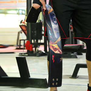 Ceinture de musculation en cuir naturel de haute qualité Heaven Earth Wholesale, avec impression par sublimation de personnages d'anime, équipement de sécurité pour la remise en forme, boucle - Product Image 6