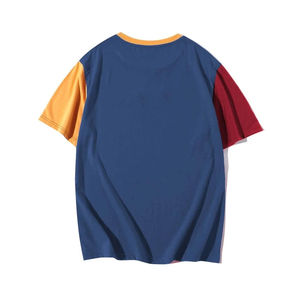 Vente en gros Nouveau design de t-shirt grande taille à la mode pour hommes t-shirt personnalisé en tricot à manches courtes de couleur unie pour hommes coupe surdimensionnée - Product Image 2
