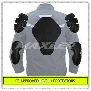 Vêtements de sport légers et respirants pour motocyclettes pour hommes, veste textile imperméable CE niveau 2 de protection, grande taille - Product Image 5