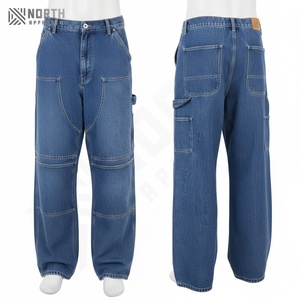 <b>High</b> Quality Mid <b>Waist</b> Straight Solid <b>Men's</b> Denim <b>Jeans</b> Quick Dry Lightweight Comfort Fit Casual Spring Autumn - Product Image 1